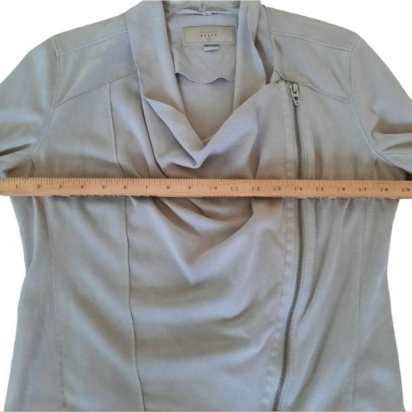 Blank NYC | Faux Suede Jacket Size Medium Light Gray - Picture 7 of 12